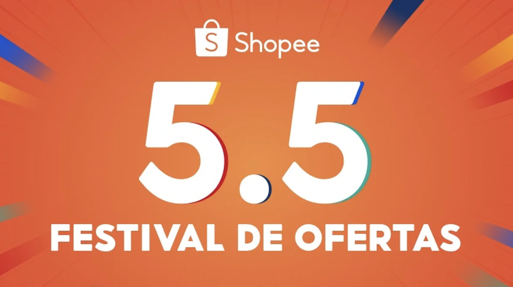 Banner promocional da Shopee destacando a campanha de data dupla Spike Day